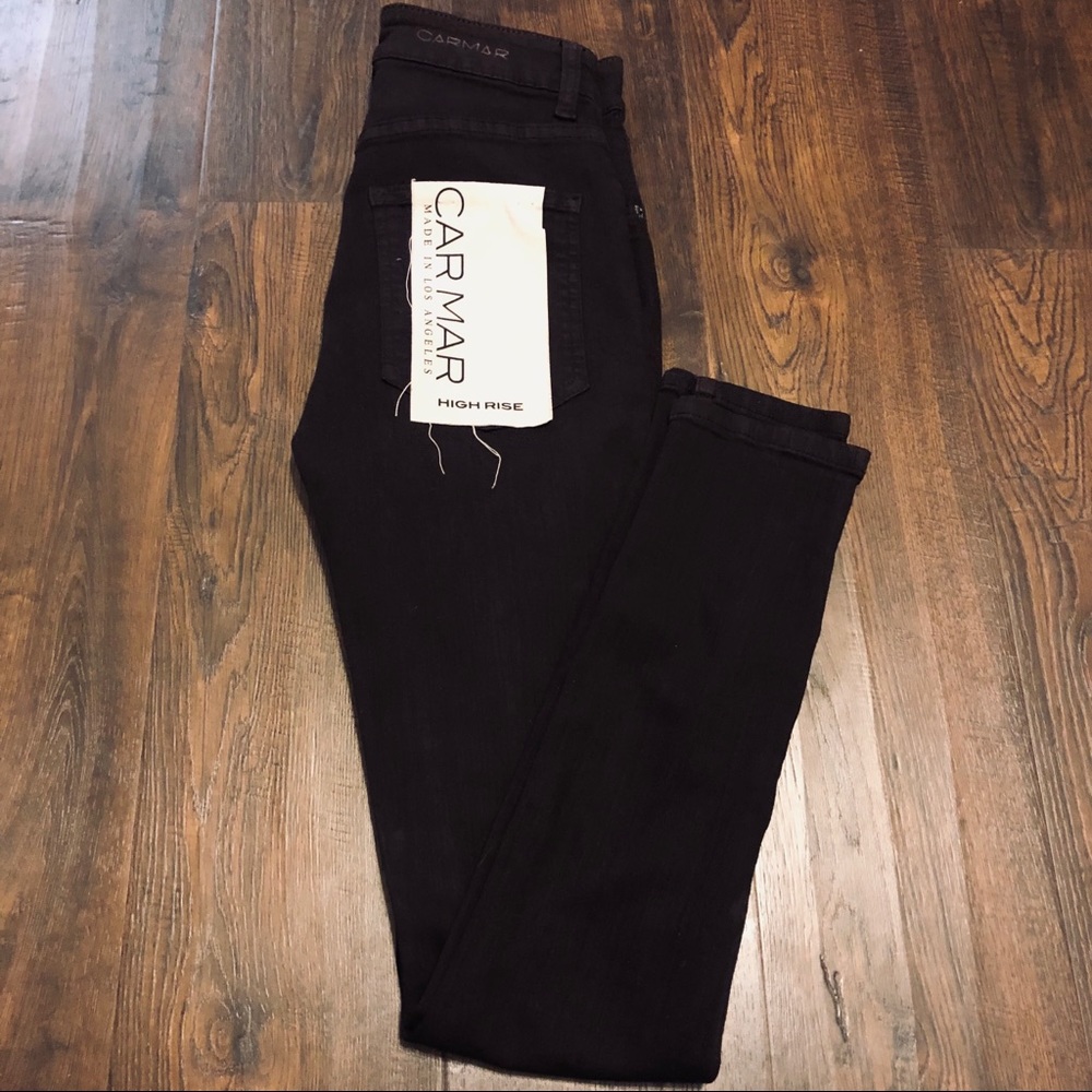 Carmar High-Waisted Skinny Denim Jeans